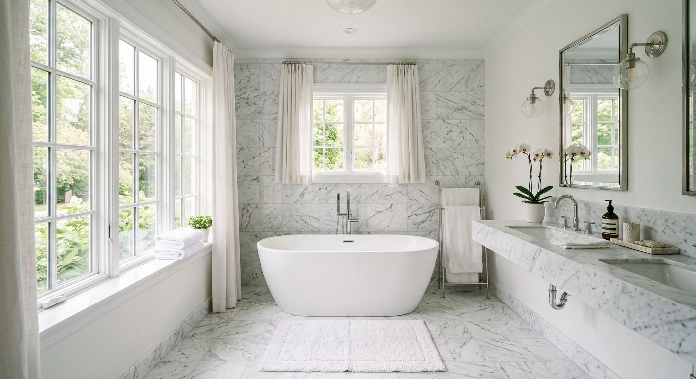 Bathroom remodel in Carter Crest — new tile and shower