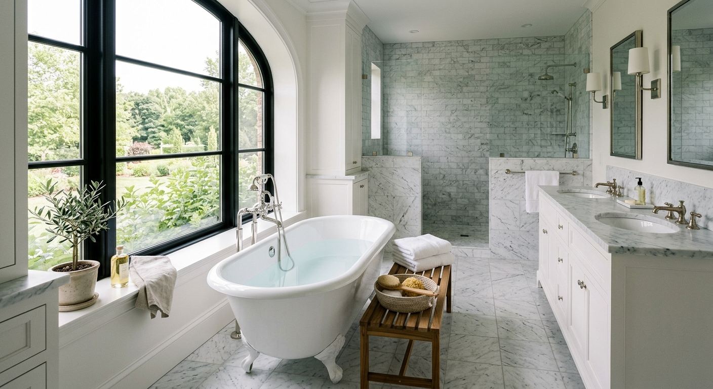 Custom bathroom design in Parkway