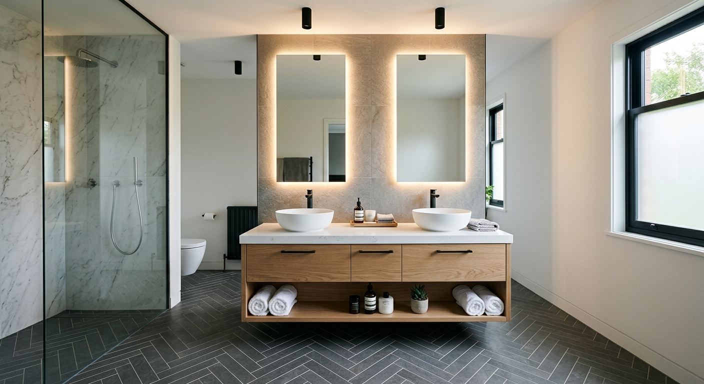 New bathroom installation in Fox Creek, Alberta