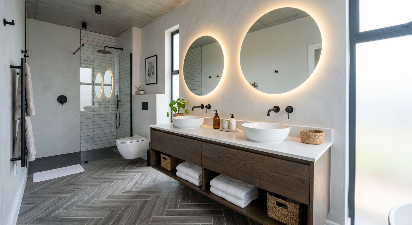 Modern bathroom renovation in Southview, Alberta