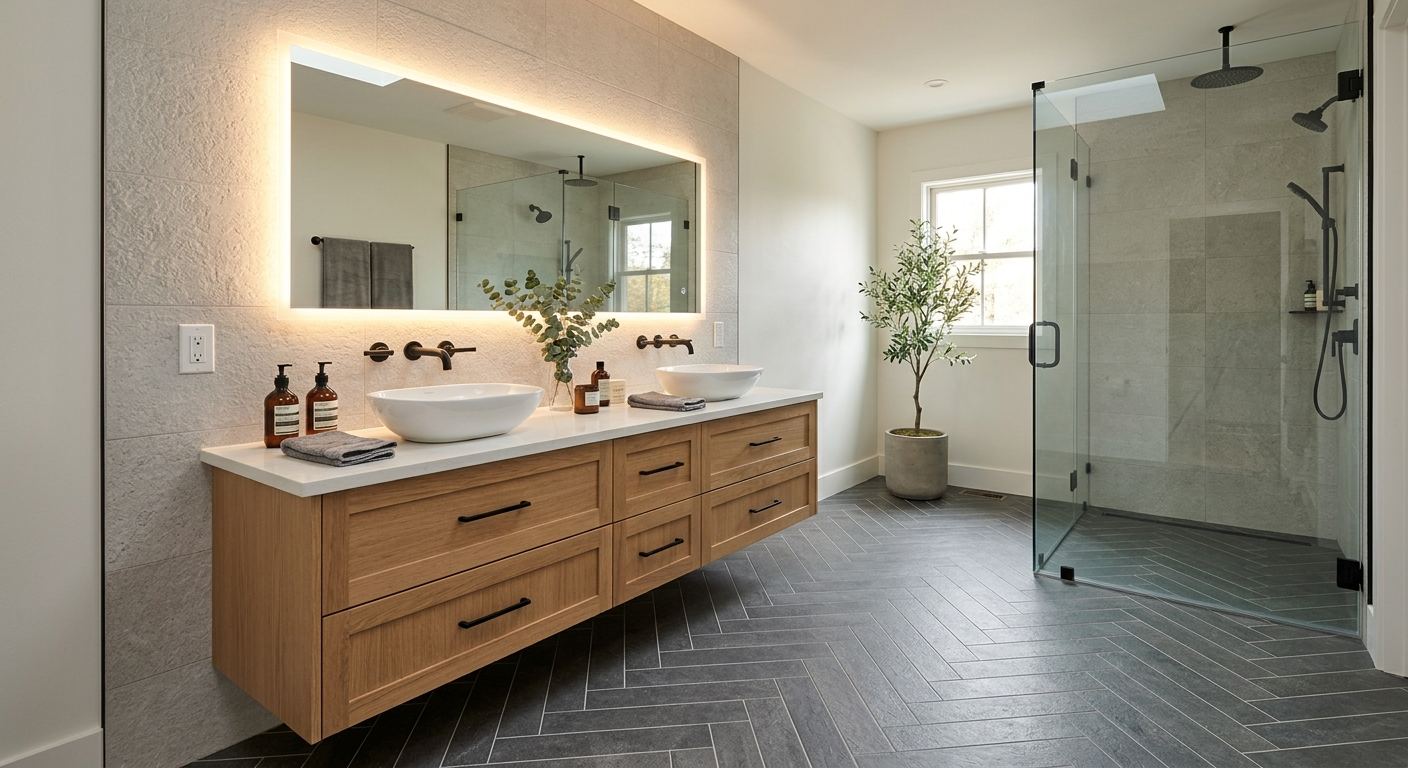 New bathroom installation in Hillside-Quadra, British Columbia