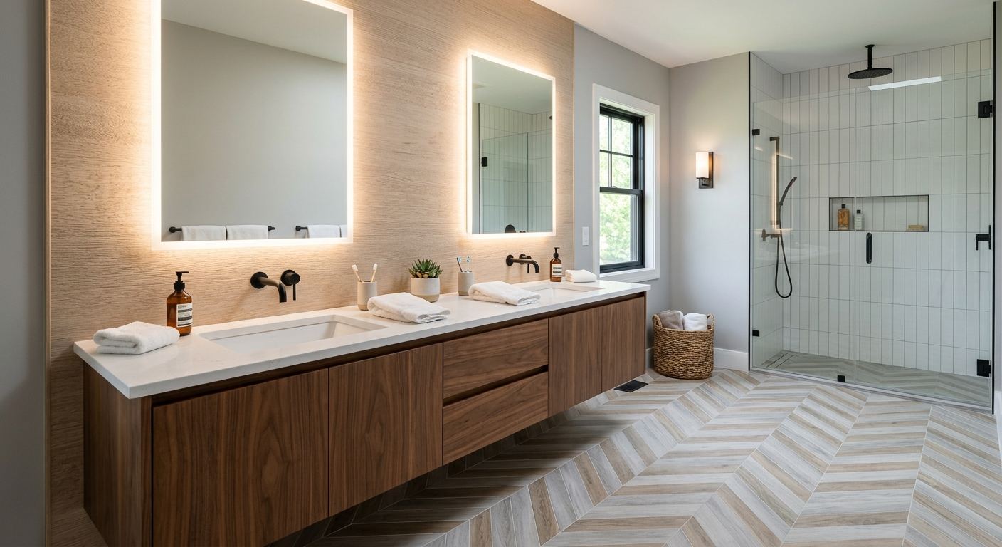 New bathroom installation in Westbrook Estates, Alberta
