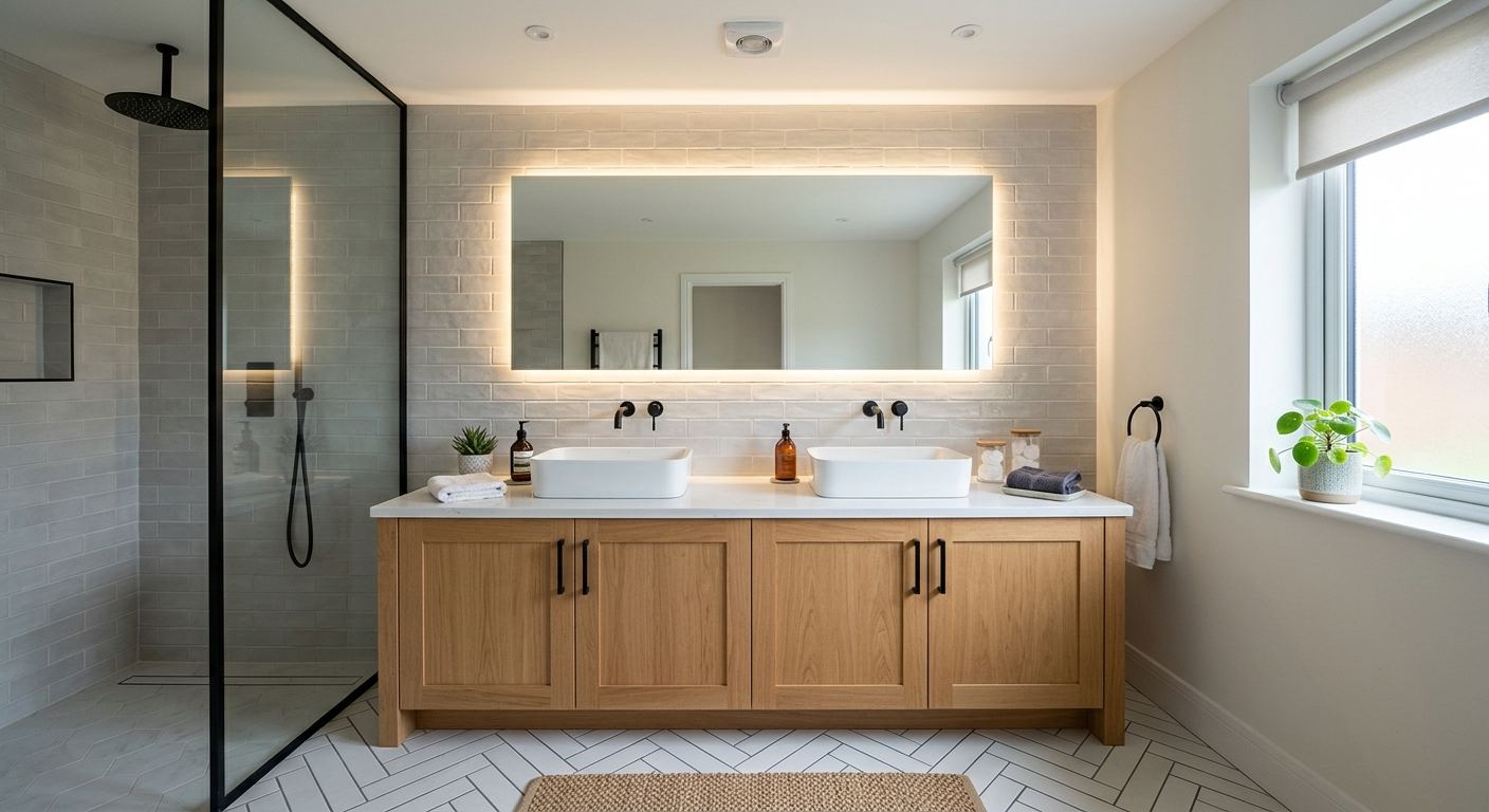 Custom bathroom design in Montrose