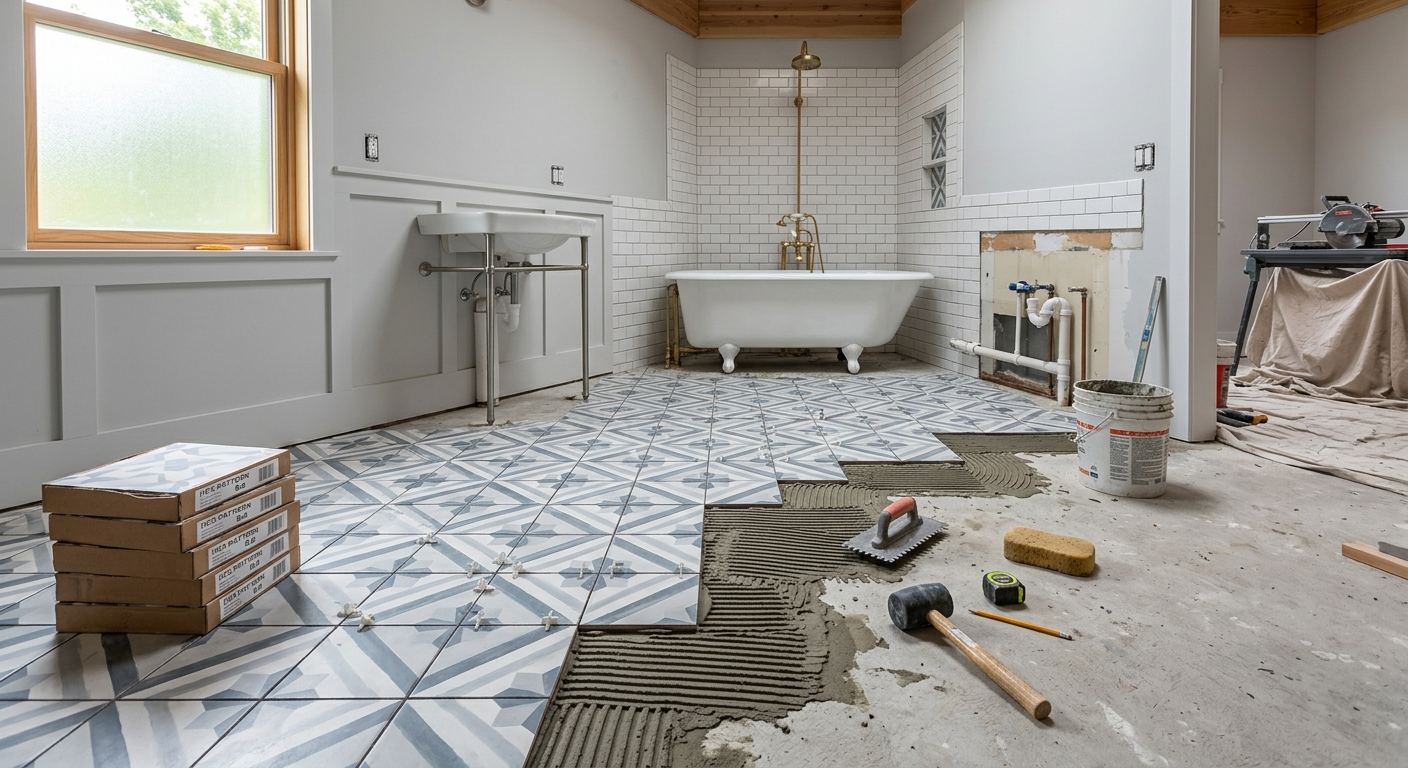 Custom bathroom design in Mt Pleasant