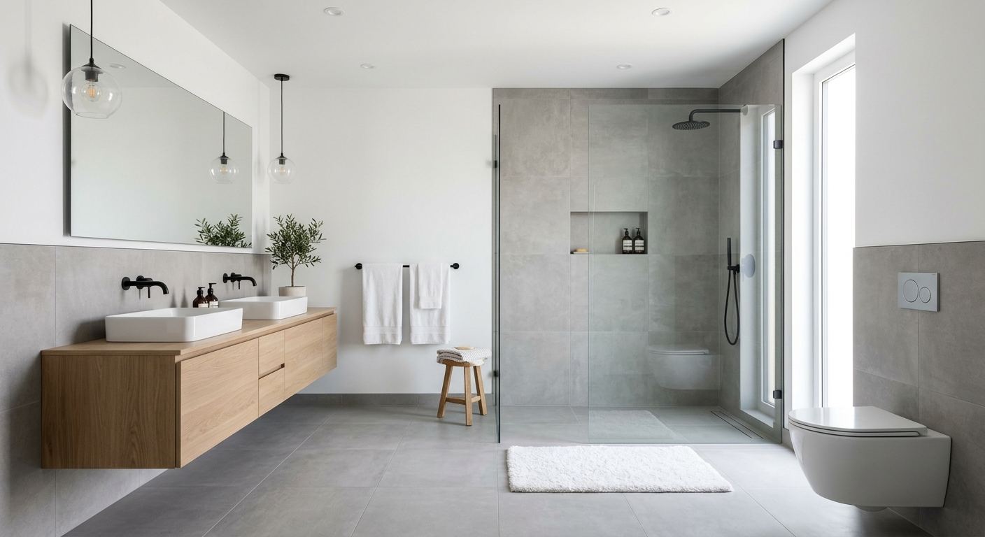 Custom bathroom design in Sakaw