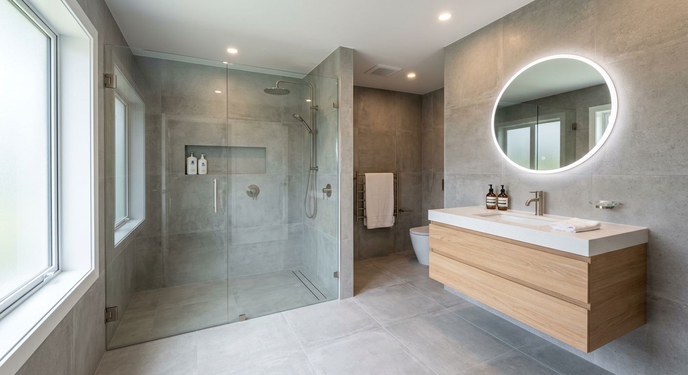 Custom bathroom design in Wild Rose